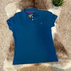 Polo polo shirt FYI:  this is a turquoise blue.